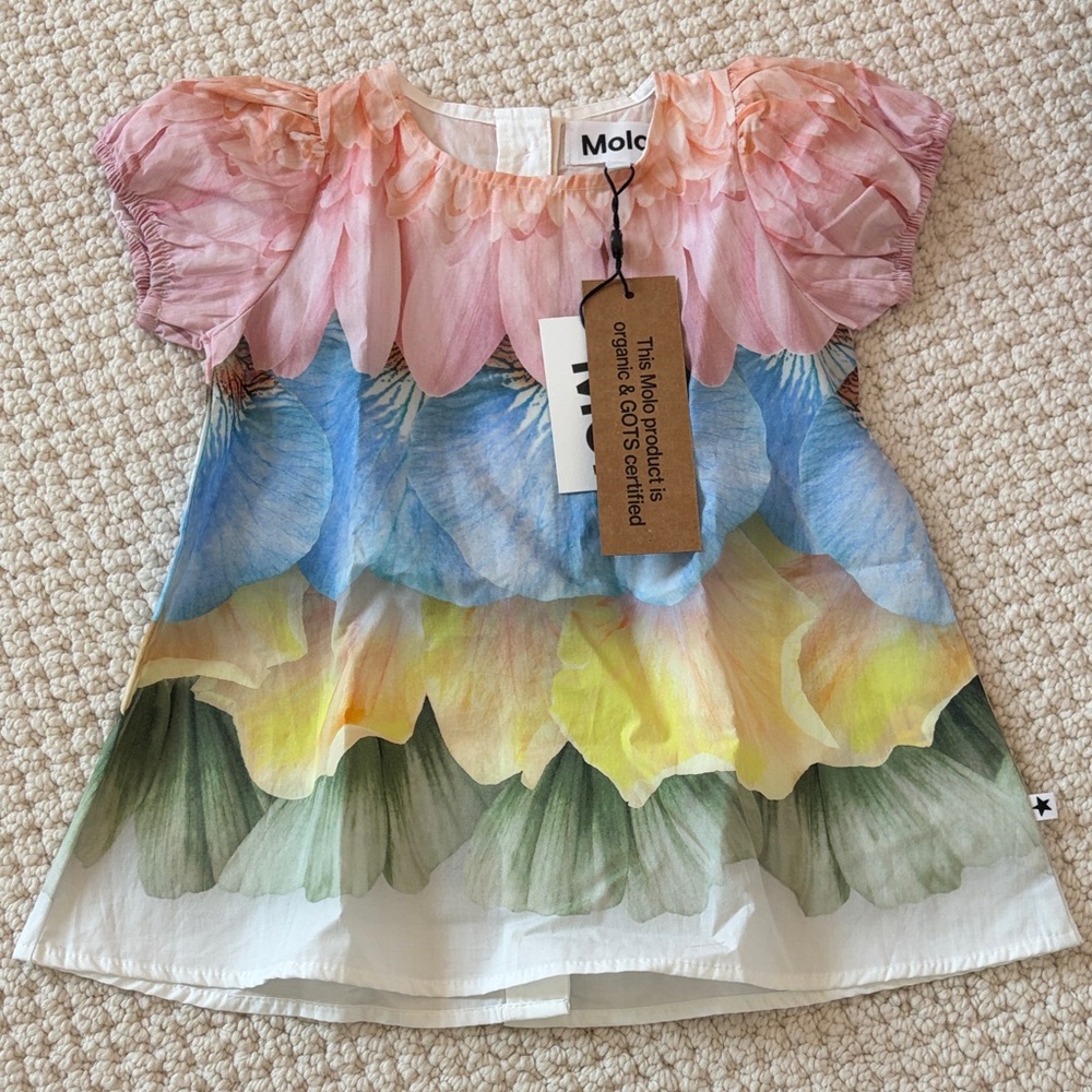 Molo Kids Caja Petal Rainbow Dress